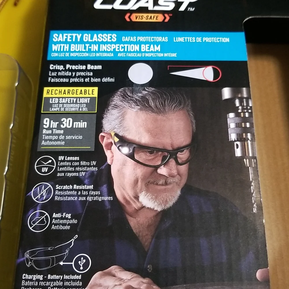 Safety Glass with inspection light